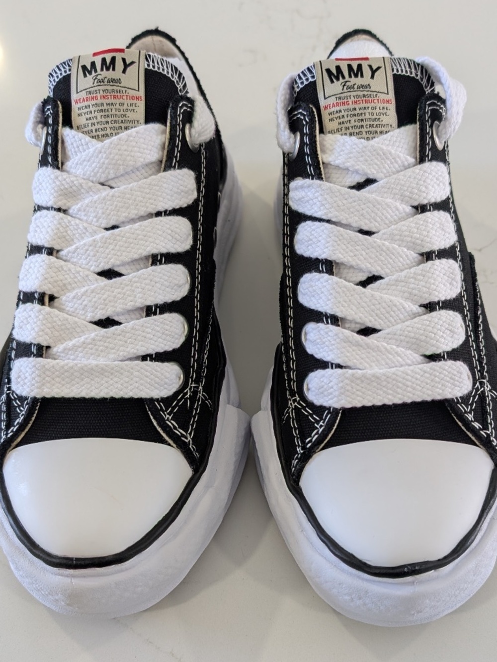 Maison Mihara Yasuhiro Peterson OG Sole Canvas Low Black EU 39 - 6.5 A01FW702